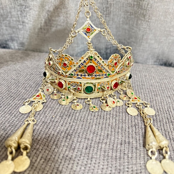 TAOUNZA Touareg Coiffe berbère, Bijoux Femmes Berbères, from Marocains Tiznit - Picture 4 of 16